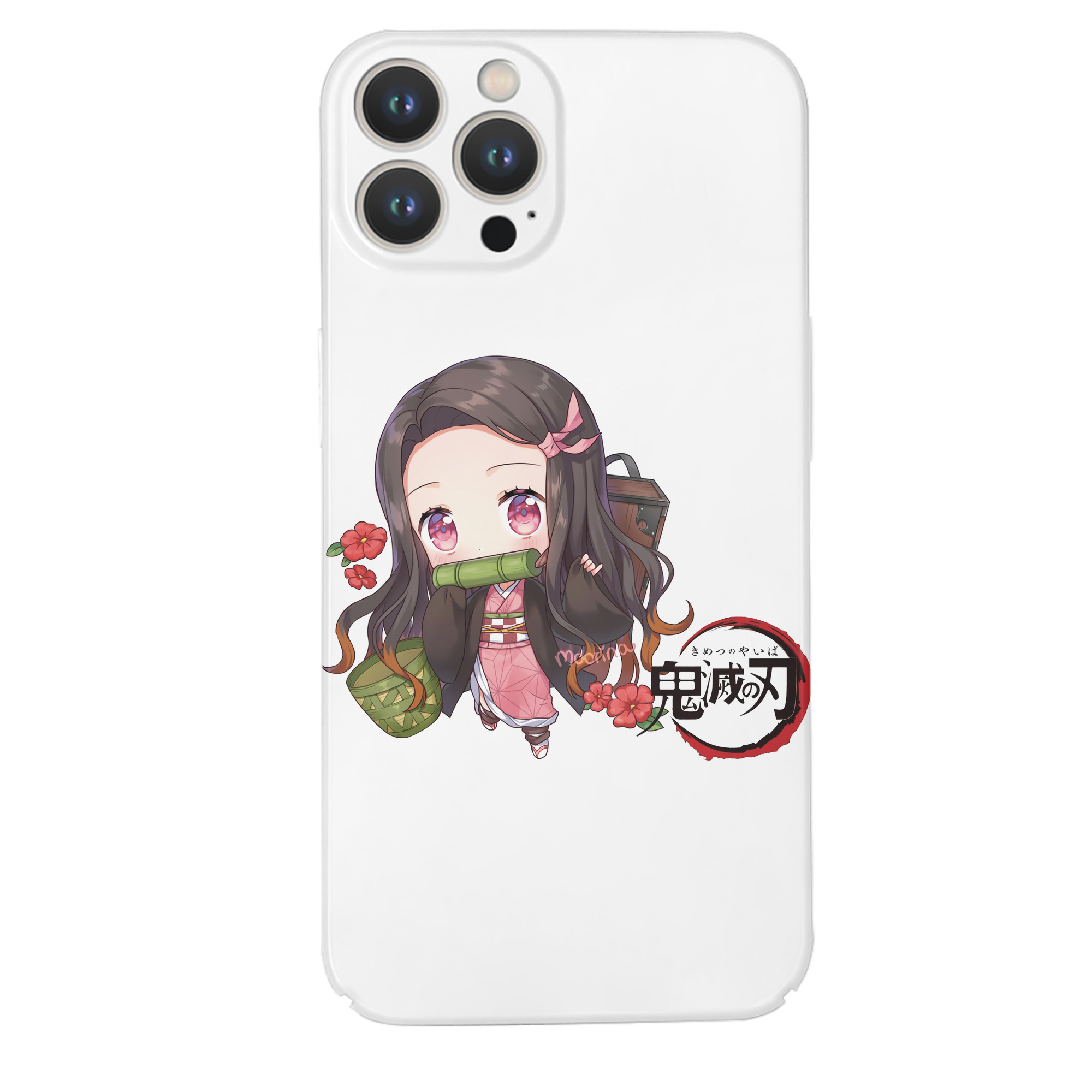 （画像用） 鬼滅の刃（きめつのやいば）竈門 禰󠄀豆子／かまど ねずこ Kamado Nezuko 【iPhone 14シリーズ対応】ハードケース